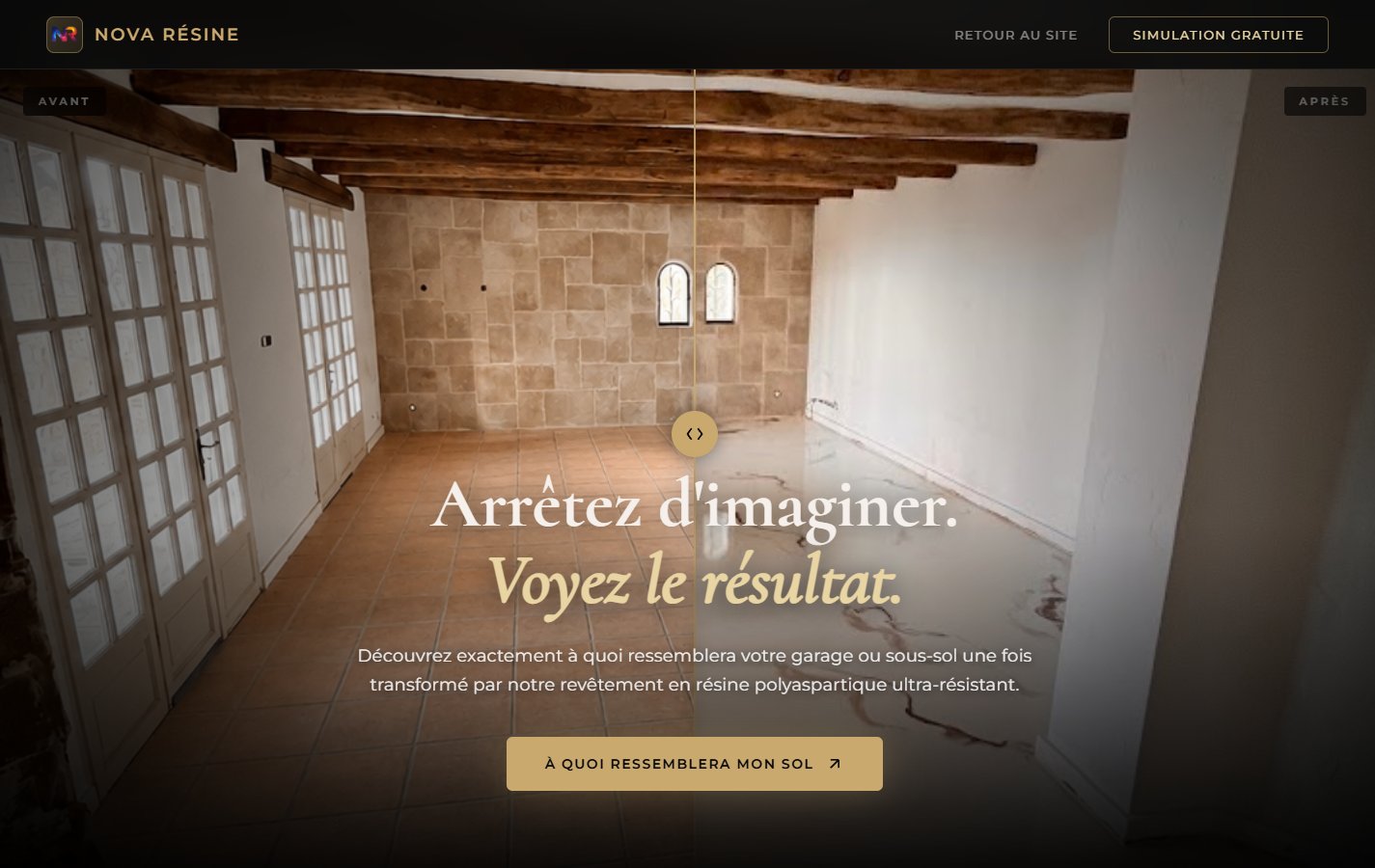 Page de simulation par IA